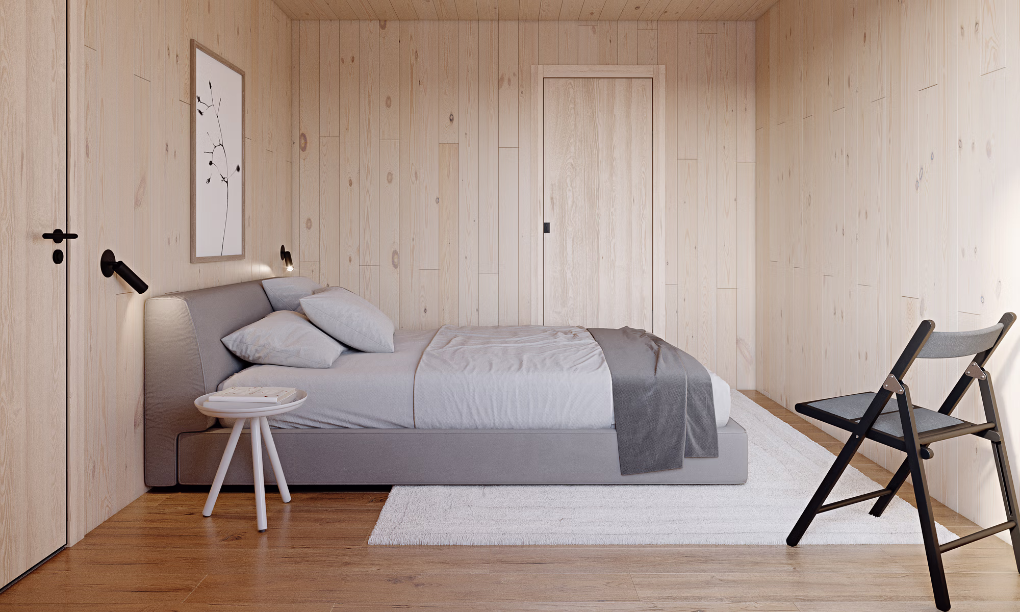 3D render of the bedroom